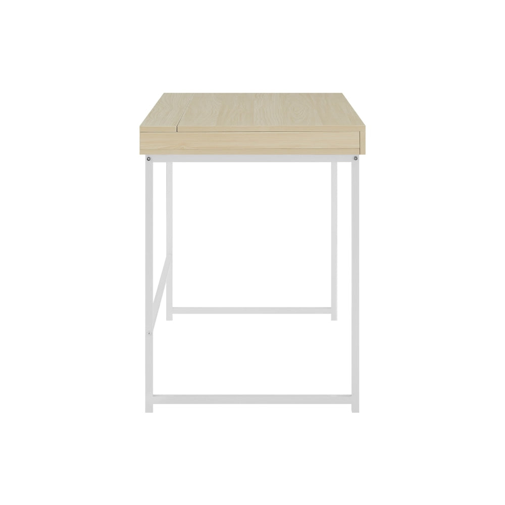 Blake Office Computer Work Task Study Desk - Solid Oak Wood Writing Table for Home Office, Gaming & Remote Work