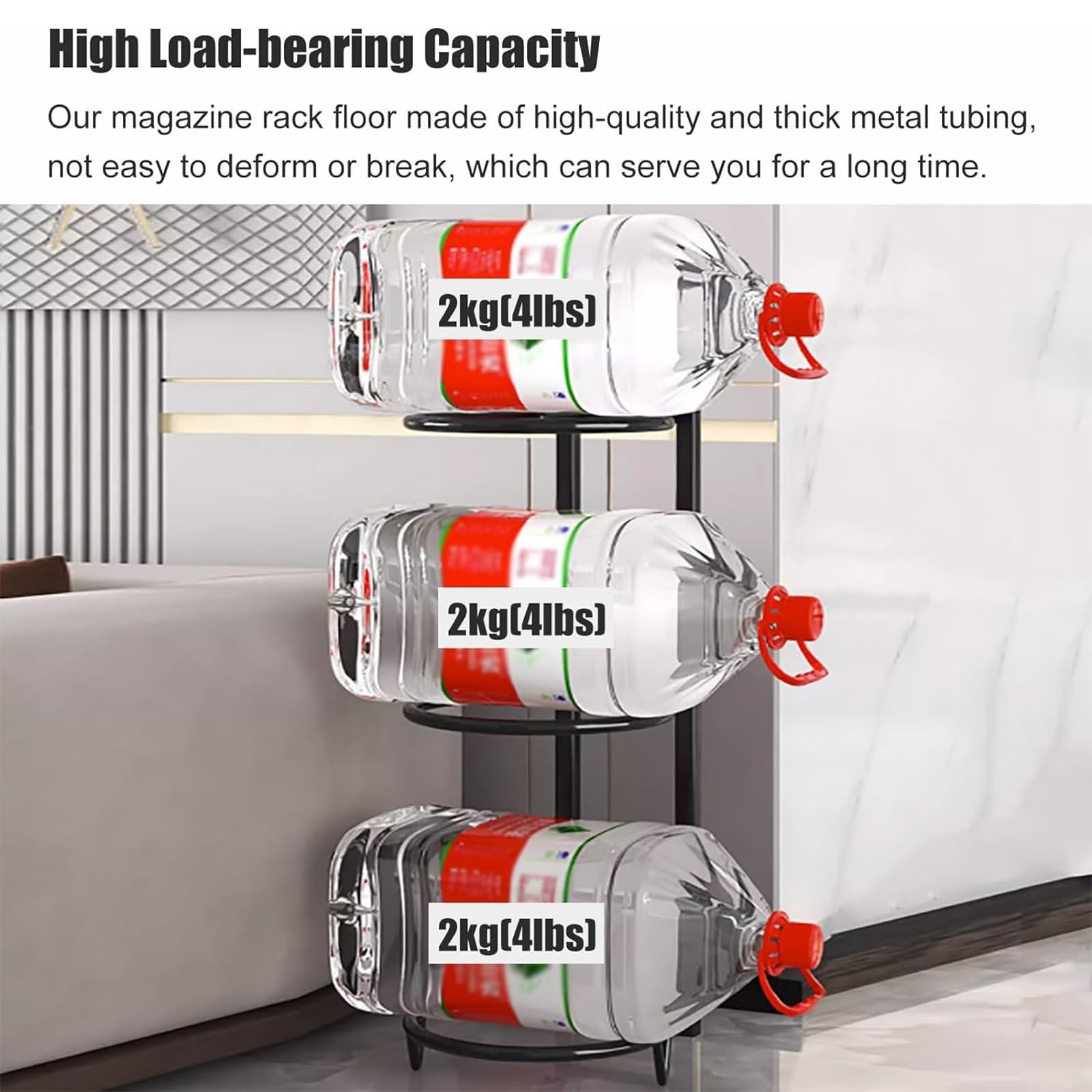 3-Tier Freestanding Basketball Storage Rack for Kids - Organize Boys & Girls Sports Equipment in Playrooms, Garages & Basements - Perfect for Child's Room, Playgroup & Sports Gear Organization