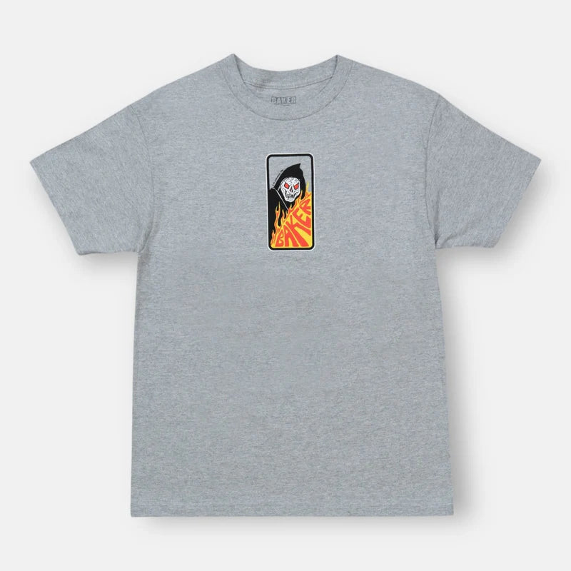 Baker 456 Tee - Soft Heather Grey Cotton T-Shirt for Men & Women | Casual Wear, Street Style & Everyday Comfort