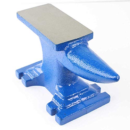 Big Horn 19312 Heavy Duty Cast Iron Anvil - 6-Piece Set for Blacksmithing, Metalworking & DIY Projects | Perfect for Forging, Jewelry Making & Workshop Use