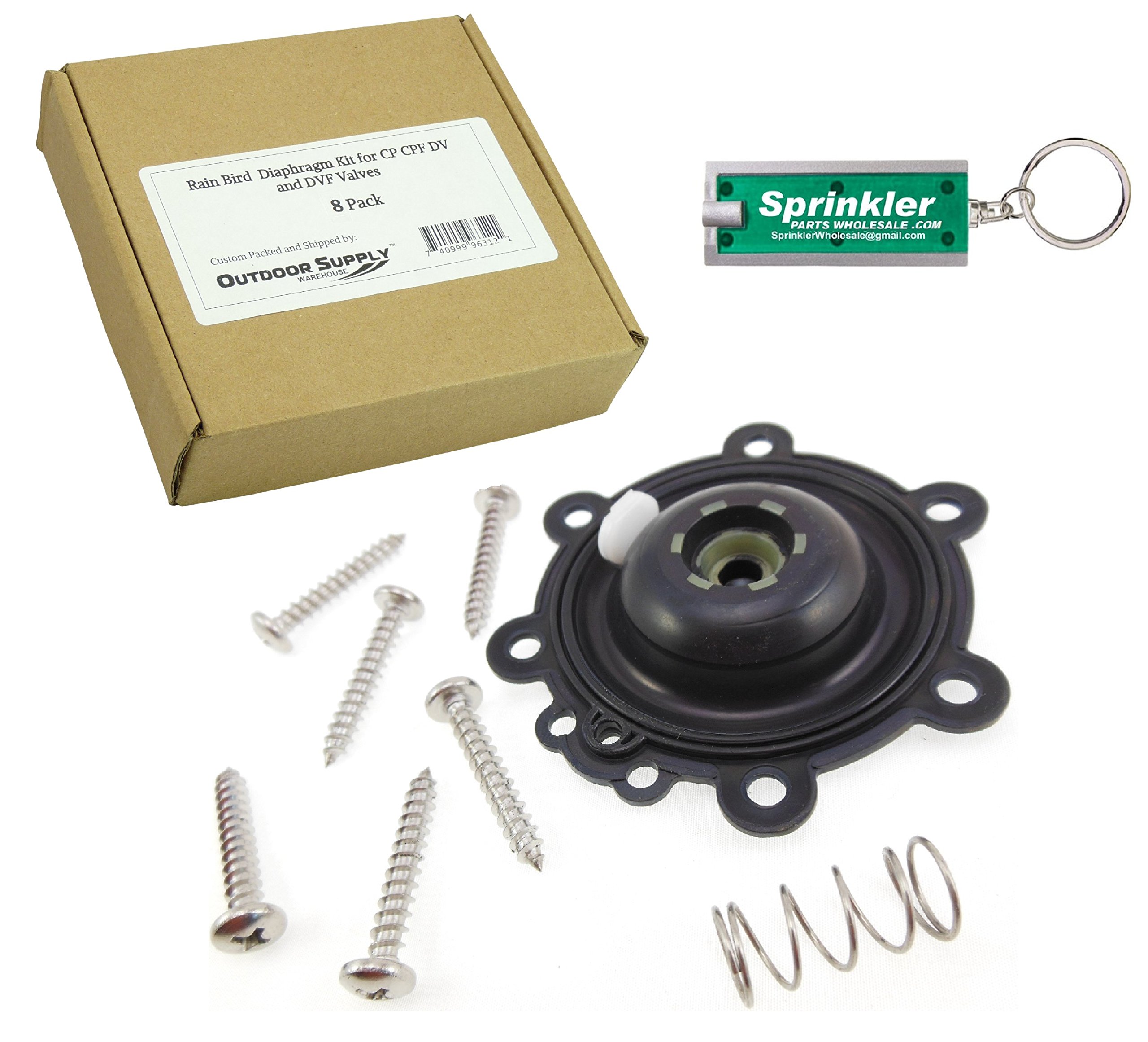 Rain Bird Diaphragm Repair Kit for CP, CPF, DAS, DV & DVF Valves 3/4