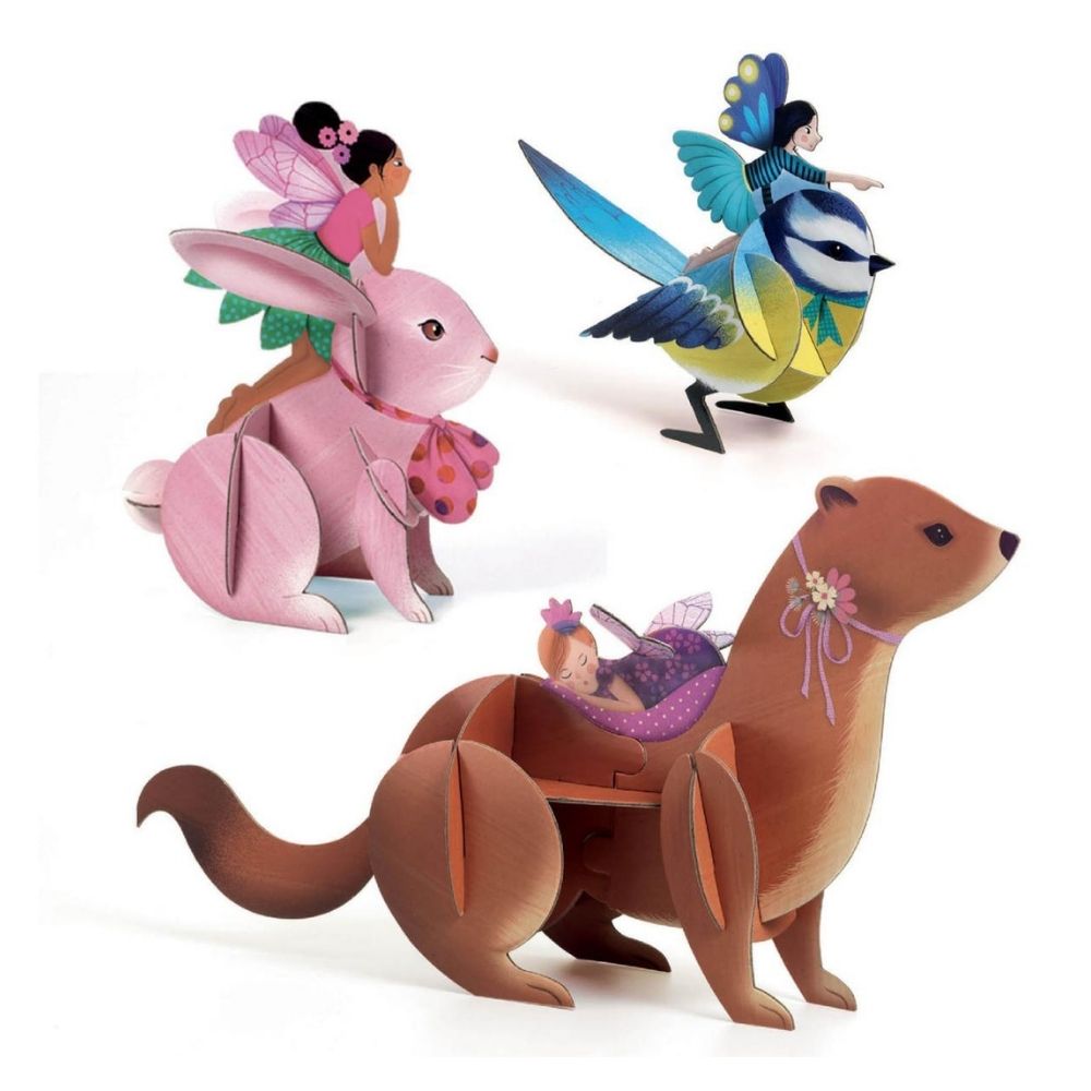 Djeco Fairy Craft Kit - Multi Activity Box for Kids, DIY Fairy Crafts & Creative Play - Perfect for Birthday Gifts & Imaginative Playtime