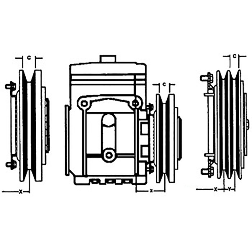 RAParts WN-D5NN19D649A Air Conditioner Compressor Clutch - Replacement for Various Vehicles - Perfect for AC Repair & Maintenance