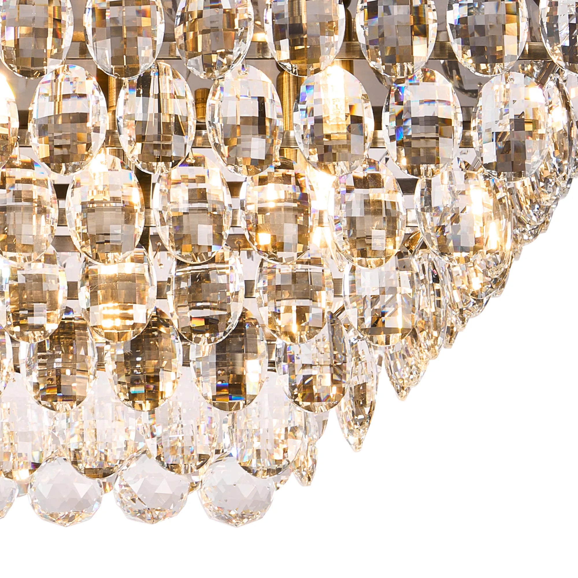 Consten Linear Flush Ceiling Light E14 Bulb - Modern LED Lighting Fixture for Bedroom, Kitchen & Hallway