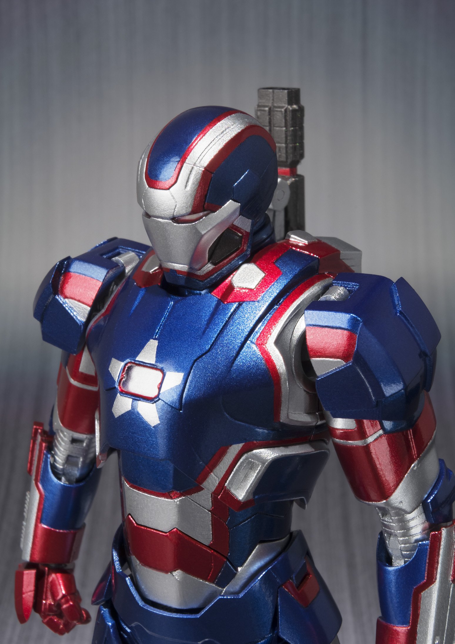 Bandai S.H. Figuarts Iron Patriot Action Figure from Iron Man 3 - Highly Detailed Collectible Toy for Marvel Fans | Perfect for Display, Photography, and Comic Conventions