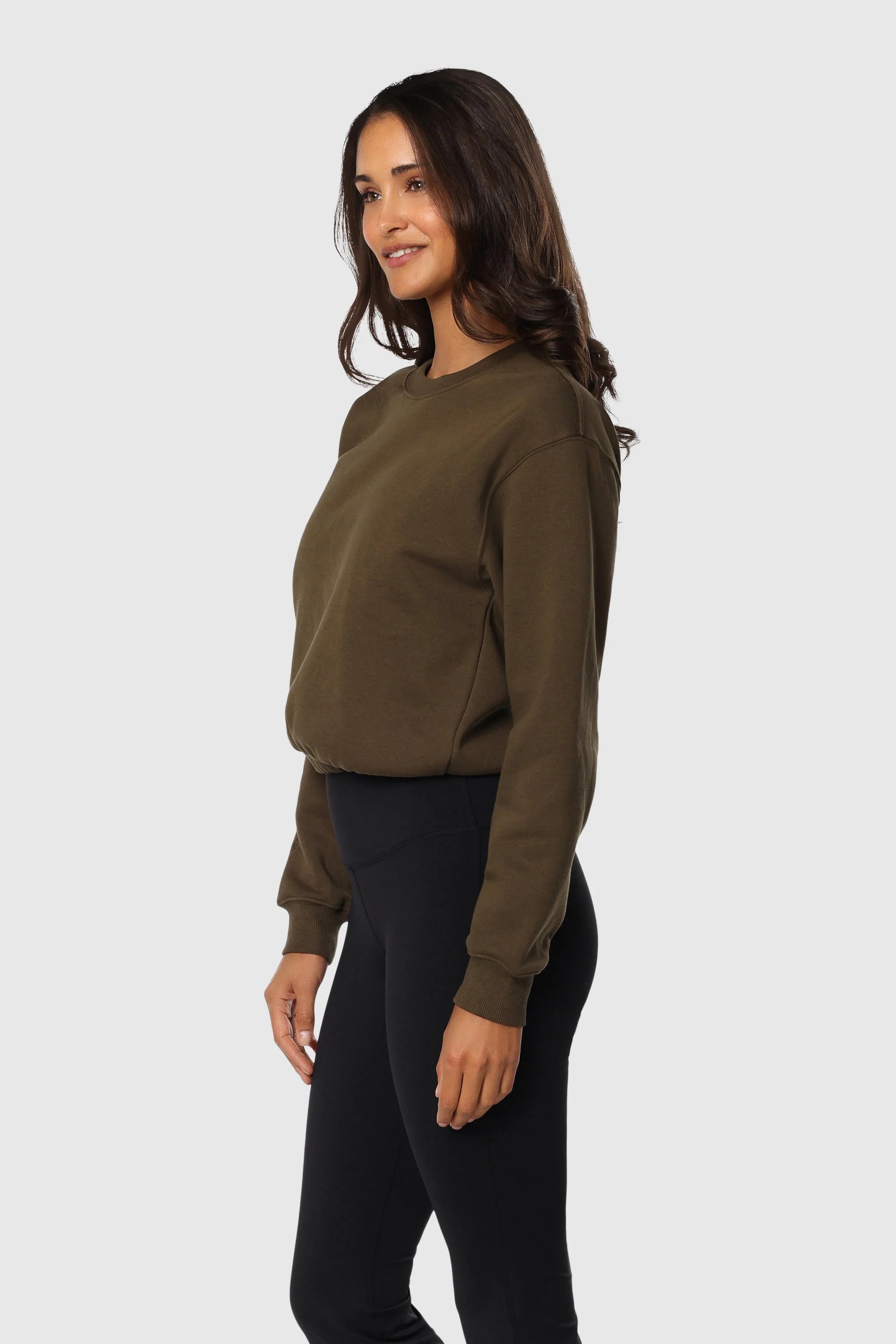 Olive Cinch Fleece Set - Women's Cozy Lounge Wear & Sleepwear for Winter, Perfect for Home Relaxation & Casual Outings
