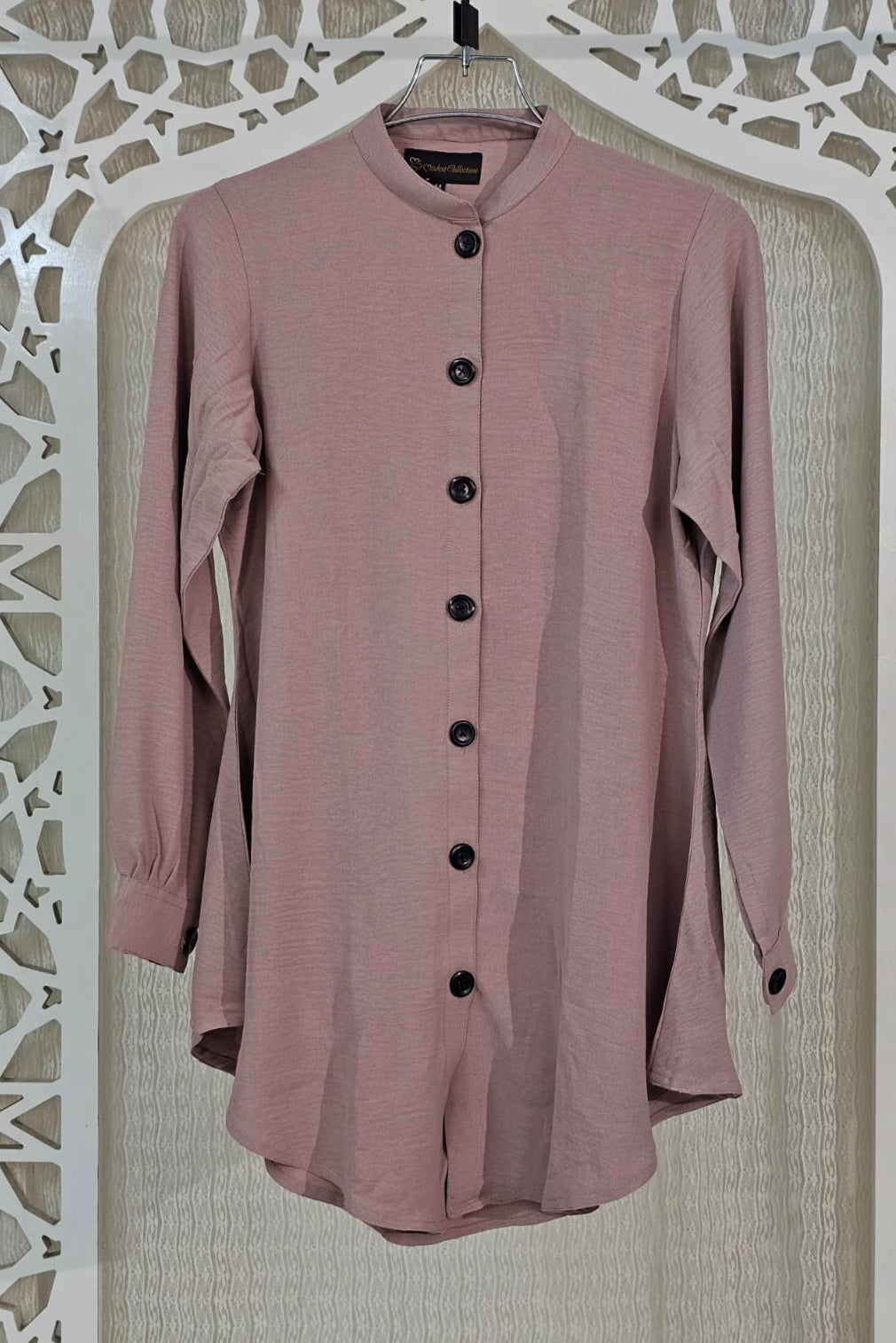 Women's Formal Shirt in Umber Color - Summer Office Wear & Business Attire for Professional Women