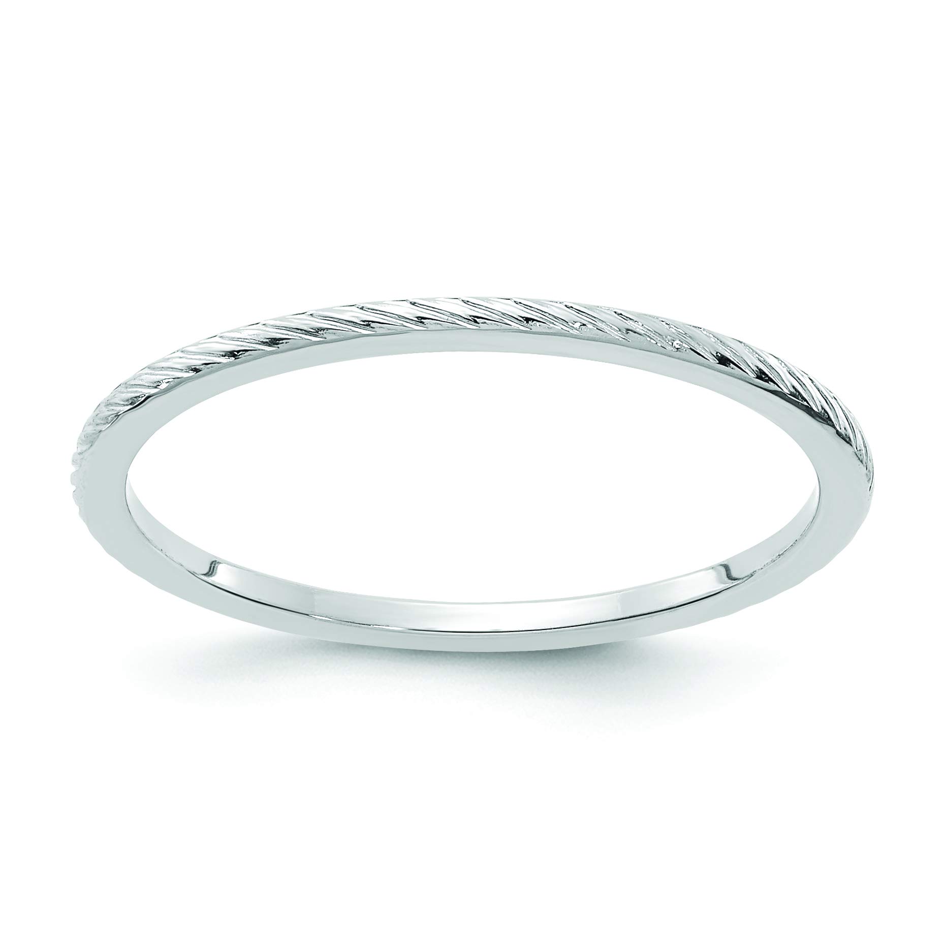 10K Rose Gold 1.2mm Twisted Wire Stackable Band Ring - Dainty Minimalist Jewelry for Women, Perfect for Everyday Wear, Stacking & Gift Giving