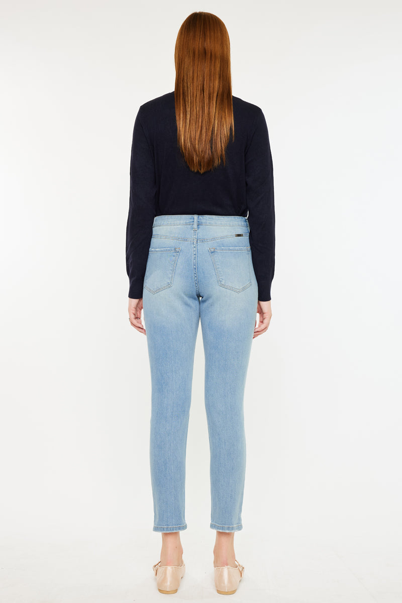 Julianne 90's High Rise Skinny Jeans for Women - Vintage Retro Stretch Denim Pants | Perfect for Casual Outfits, Date Nights & Street Style Fashion