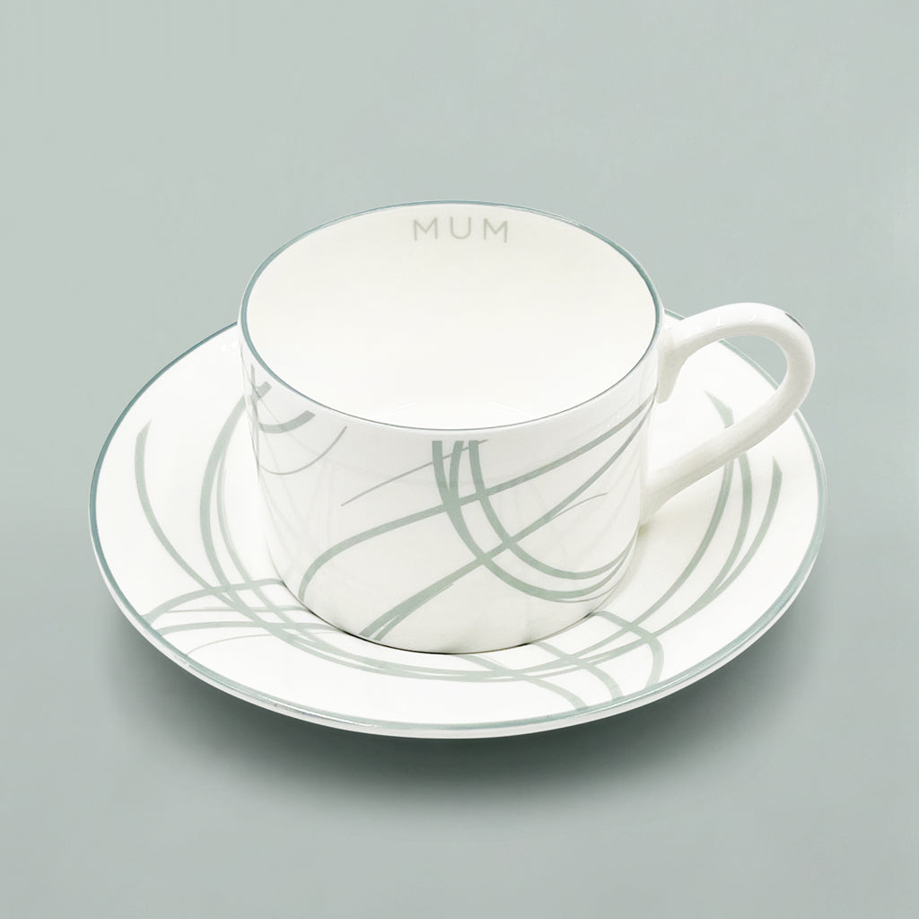 Premium Bone China Tea Cup and Saucer Gift Set with English Breakfast Tea & Biscuits - Elegant Afternoon Tea Set for Mother's Day, Bridal Shower, or Housewarming Gifts