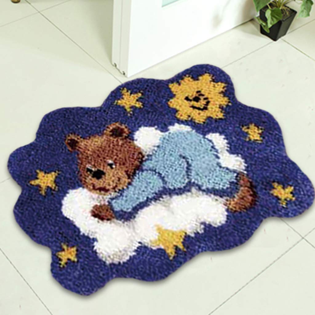 LoveinDIY 2 Sets Bear Rug Crochet Kit with Step-by-Step Instructions - Perfect for DIY Home Decor, Baby Nursery, and Cozy Winter Crafts