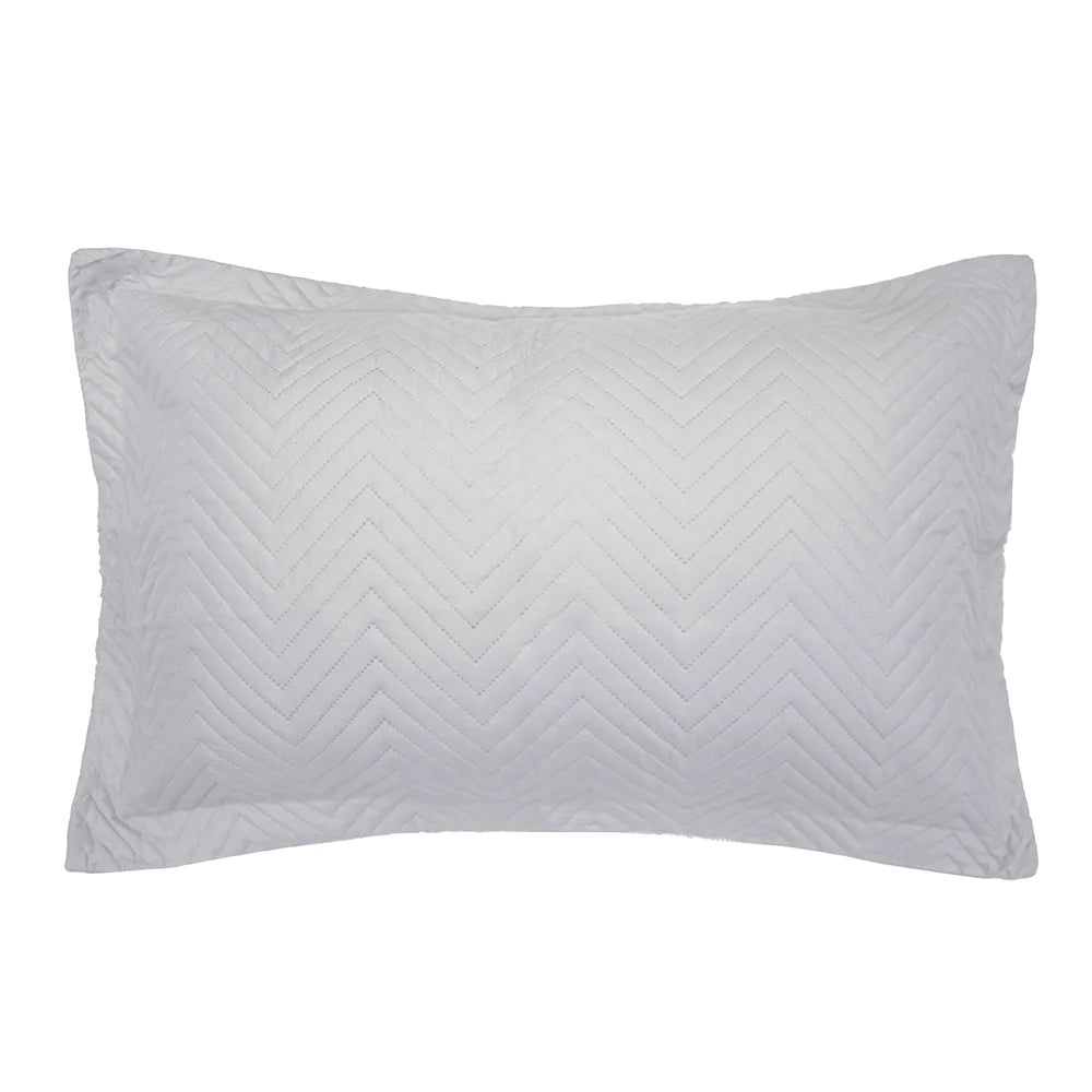 Bambury Herringbone Silver King Size Coverlet Set - Luxury Bedding for Master Bedroom & Guest Room Decor