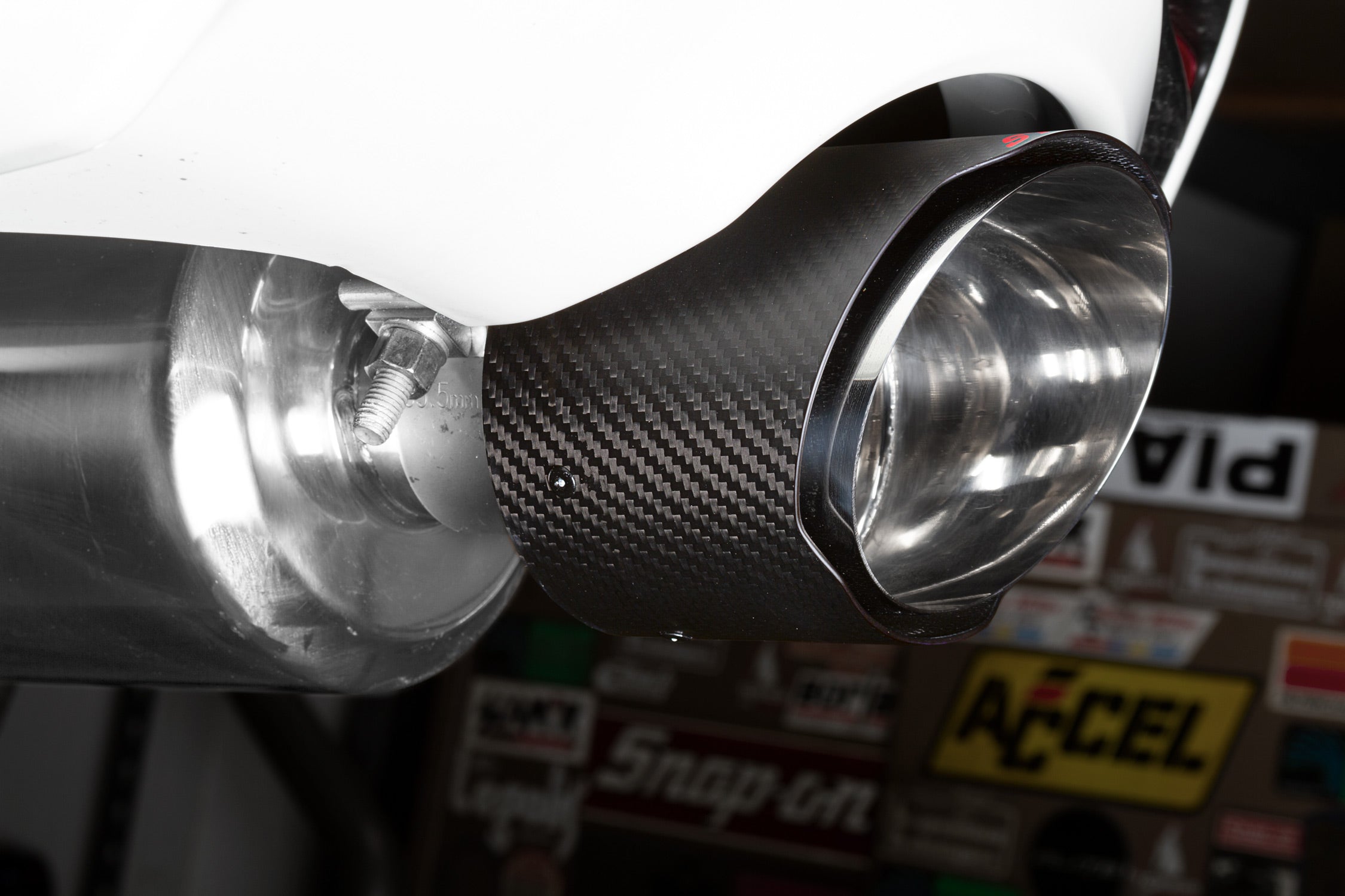 2019-2023 Nissan Altima 2.5L AWD Performance Axle Back Exhaust System with Carbon Fiber Tips - 508324 - Enhanced Sound & Style for Street Racing & Daily Driving