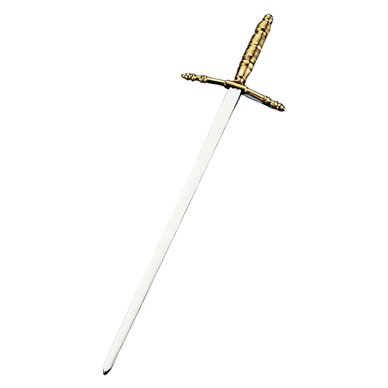 Premium EBM Stainless Steel Metal Skewer Sword - Gold Plated BBQ Grilling Tools for Shish Kabob, Kebabs & Meat Skewers - Perfect for Outdoor Cooking, Camping & Backyard Parties