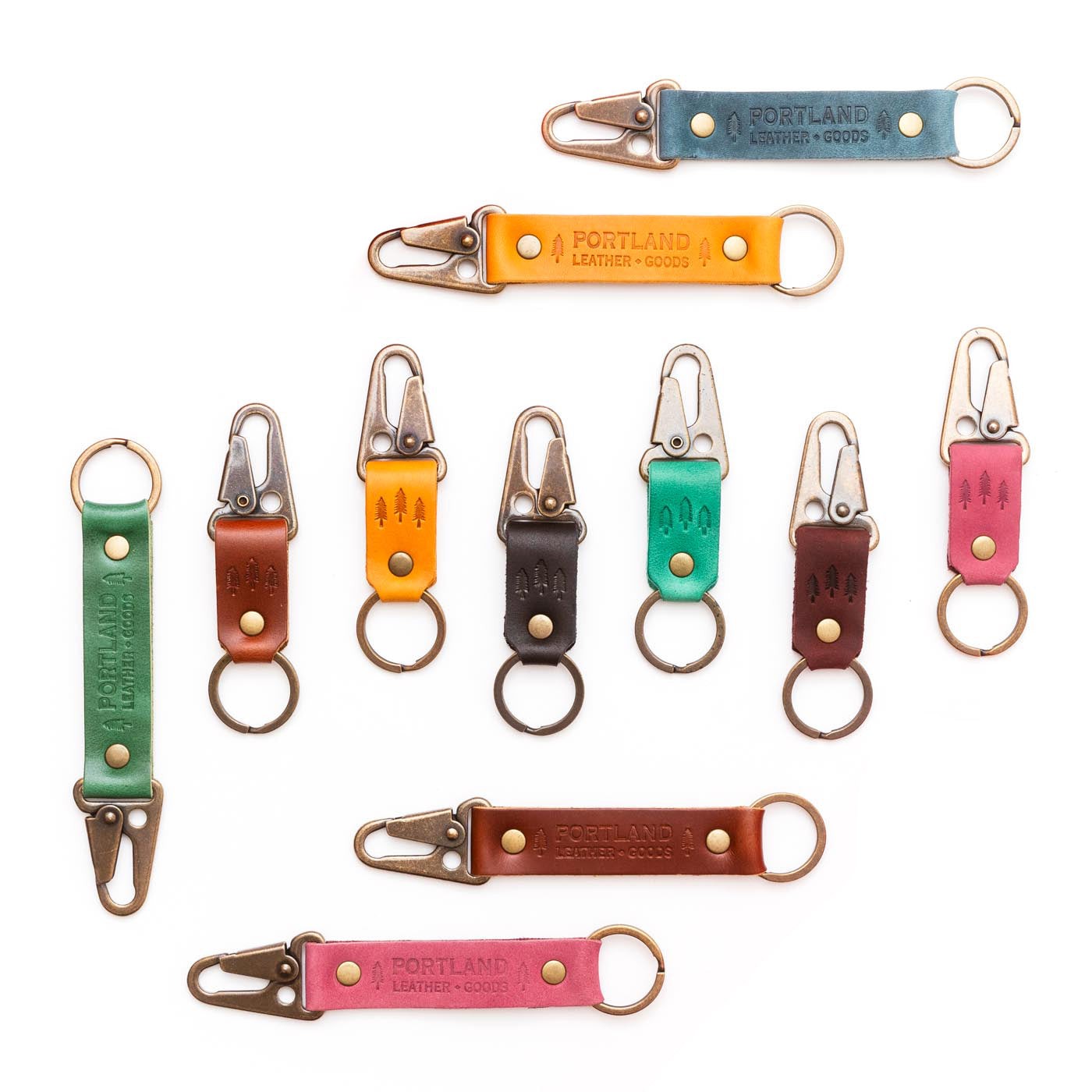 Premium Portland Leather Keychain for Men & Women - Handcrafted Genuine Leather Key Holder - Perfect for Keys, Wallets & Everyday Carry (EDC) Accessories