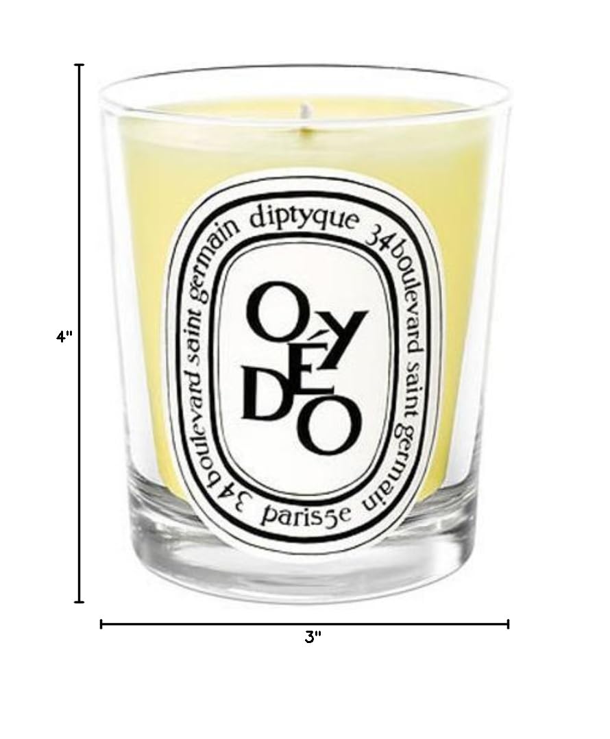 Diptyque Oyedo Scented Candle 190g (6.5oz) - Citrus & Herb Aromatherapy for Home Relaxation, Spa & Romantic Ambiance