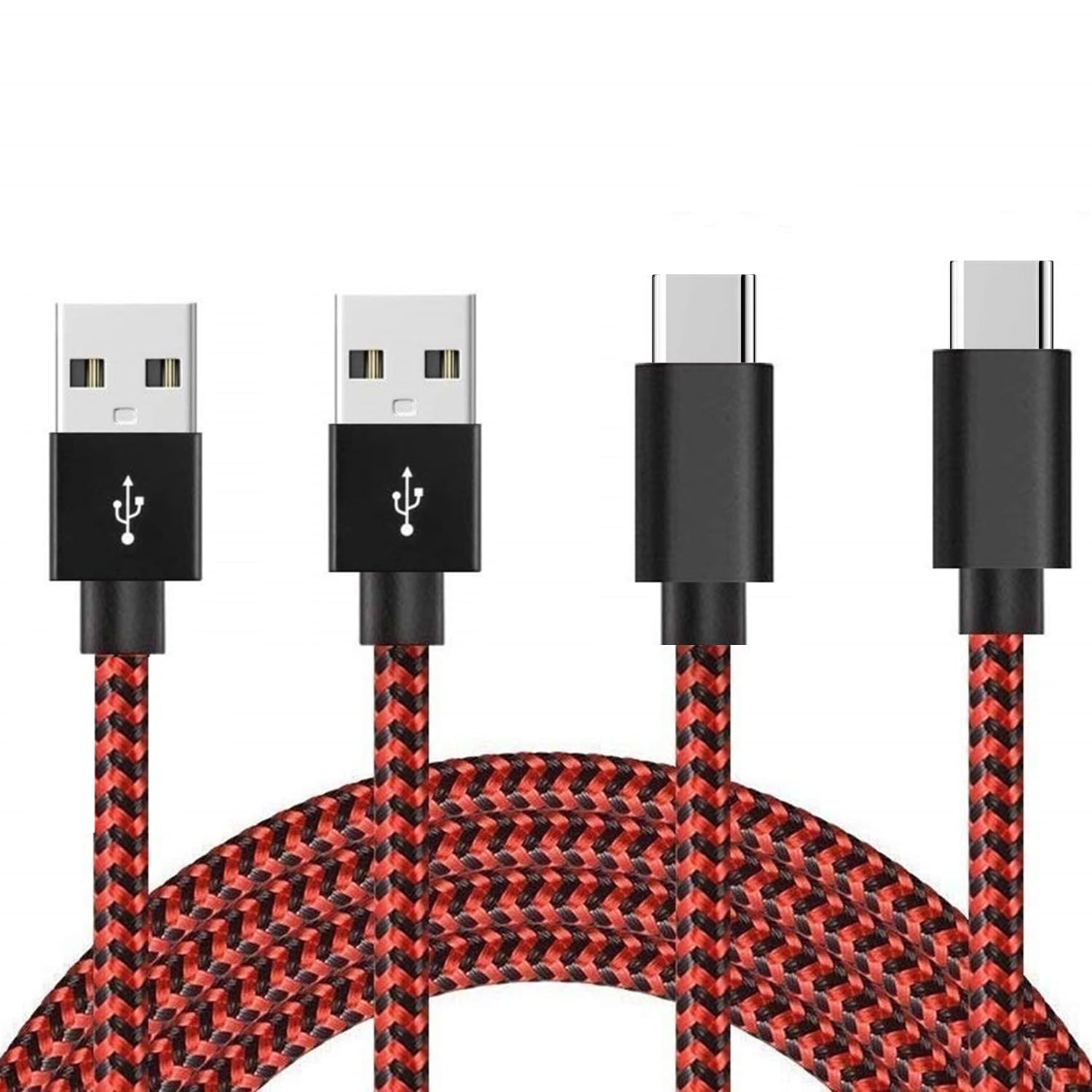 2-Pack 3.3FT USB A to Type C Fast Charging Cable - Compatible with PS5 Controller, Xbox Series X/S, Nintendo Switch, iPhone 16/15 Pro Max, New Kindle & Roku - Perfect for Gaming, Travel & Home Charging