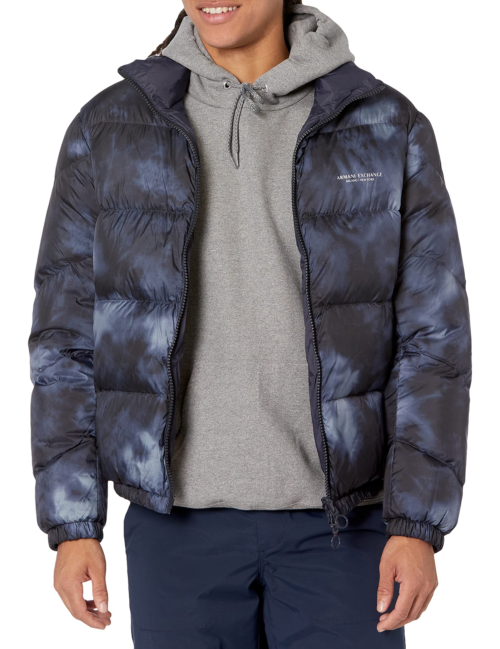 Armani Exchange Men's Printed Tie Dye T-Shirt - Stylish Casual Wear for Men | Perfect for Summer Outfits, Beach Trips & Street Fashion