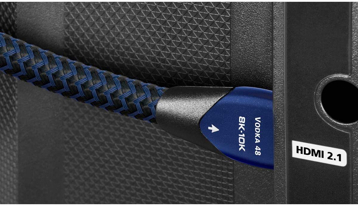 AudioQuest Vodka 48 8K 10K 48Gbps HDMI Cable - Premium High-Speed HDMI 2.1 Cable for 8K/10K Ultra HD TVs, Gaming Consoles & Home Theater Systems