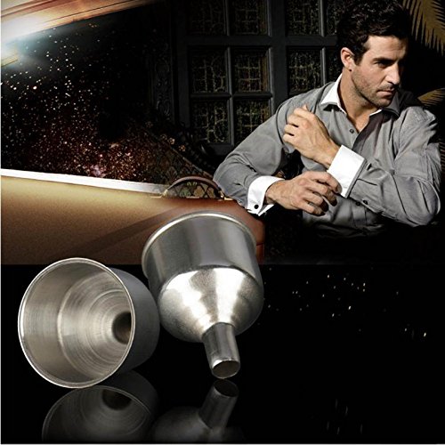 Premium Stainless Steel Kitchen Funnel - Wide Mouth Canning Funnel with Filter for Liquid Transfer - Essential Cooking & Baking Tool for Home, Restaurant & DIY Projects