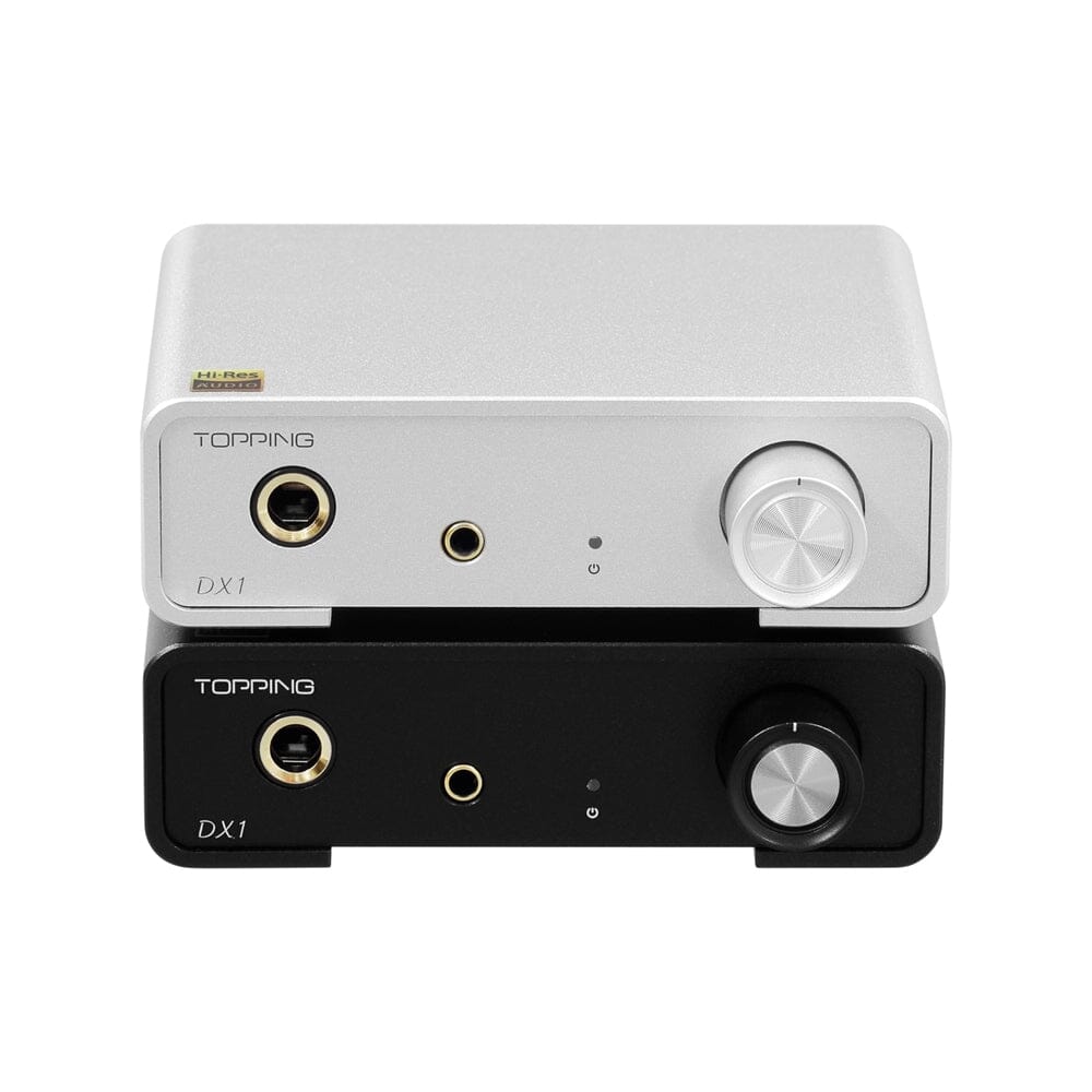 TOPPING DX1 Hi-Res Headphone Amplifier & DAC with AK4493S Chip, Supports DSD256 & PCM384 - Perfect for Audiophiles, Home Studio & Gaming Setup