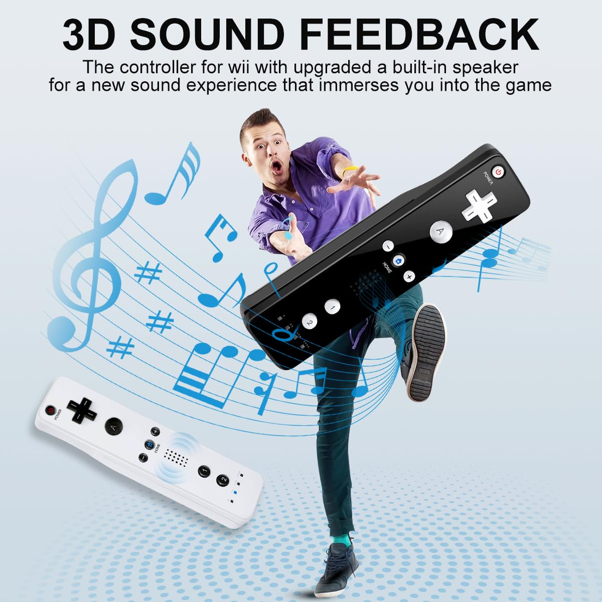 ADHLEK 2 Pack Wii Remote Controller with Silicone Case & Wrist Strap for Nintendo Wii - Perfect for Family Gaming