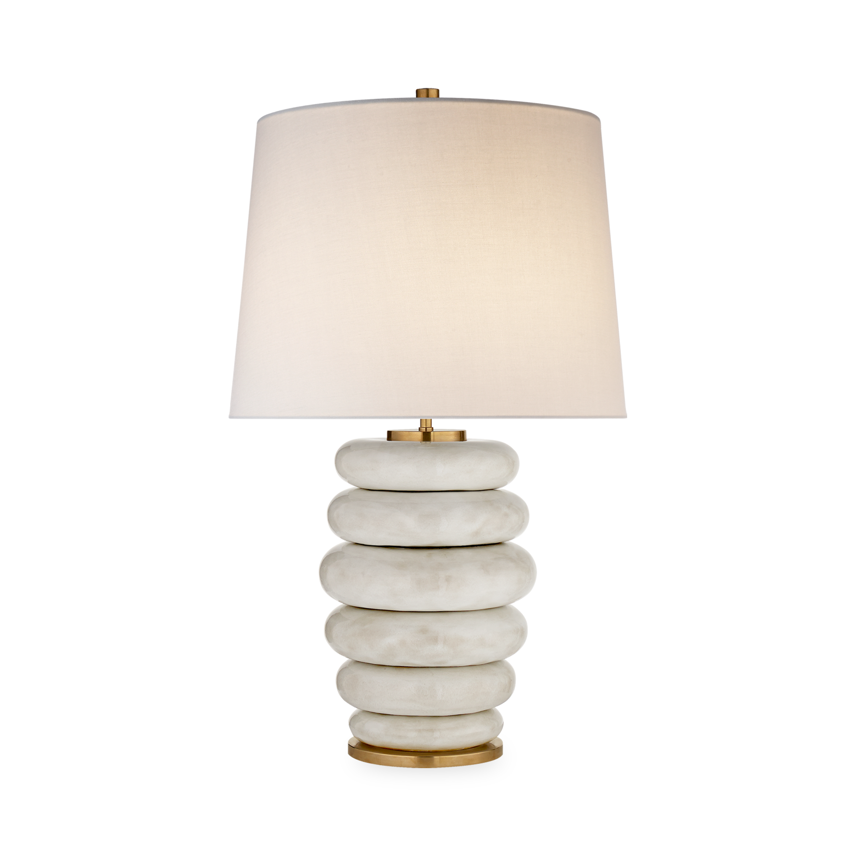 Phoebe Stacked Table Lamp - Modern LED Nightstand Light with USB Port, Adjustable Brightness for Bedroom, Living Room, and Office Decor
