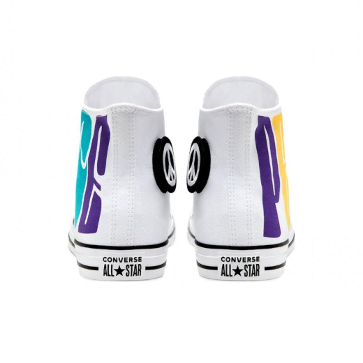 Chuck Taylor All Star Hi 'Empowered Peace' Unisex Canvas High Top Sneakers - Fashionable Streetwear for Men & Women | Perfect for Casual Wear, Skateboarding & Urban Lifestyle
