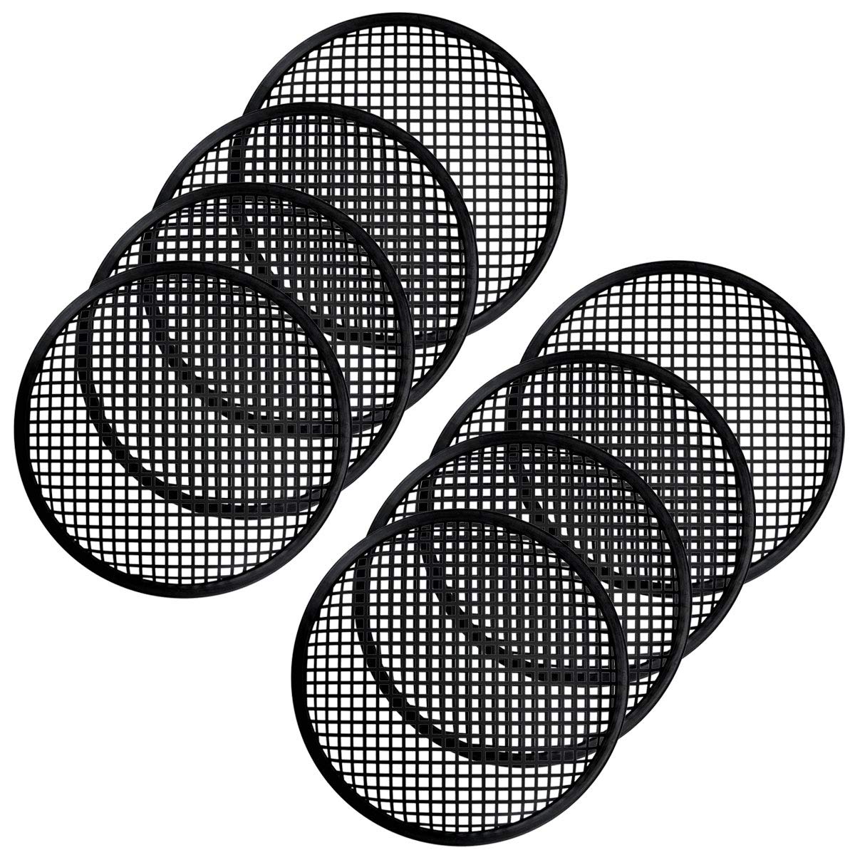 4 Pairs 12 Inch Universal Subwoofer Metal Waffle Grills - Heavy Duty Speaker Cover Guard for Car Audio, Home Theater & DJ Equipment Protection