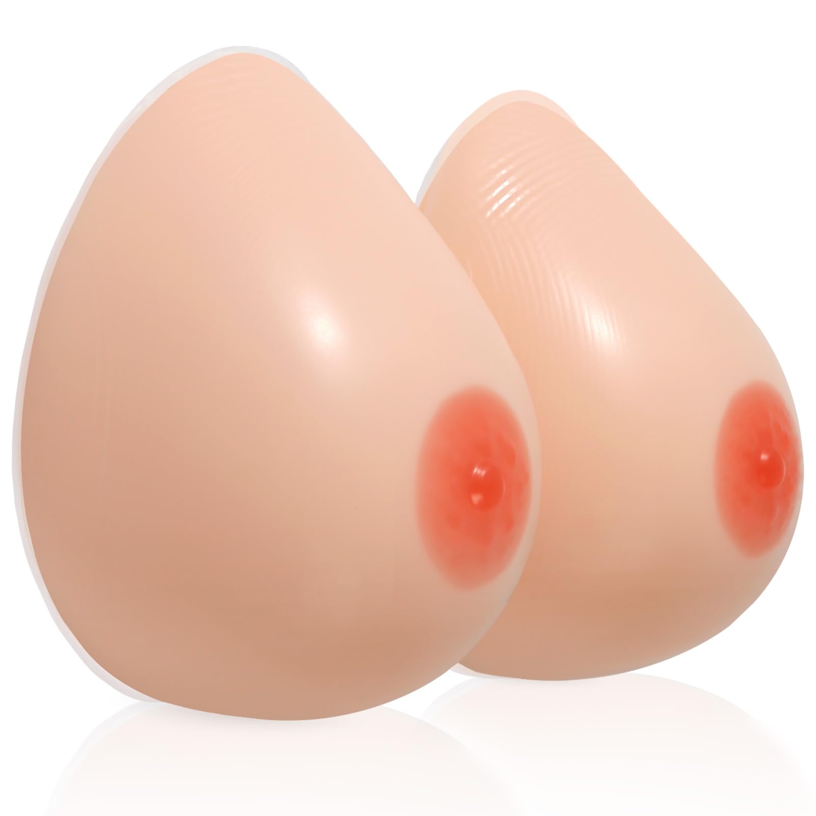 Vollence Silicone Breast Forms - Natural Looking Fake Boobs for Mastectomy, Transgender & Crossdressing - Comfortable Prosthesis for Daily Wear, Swimwear & Special Occasions
