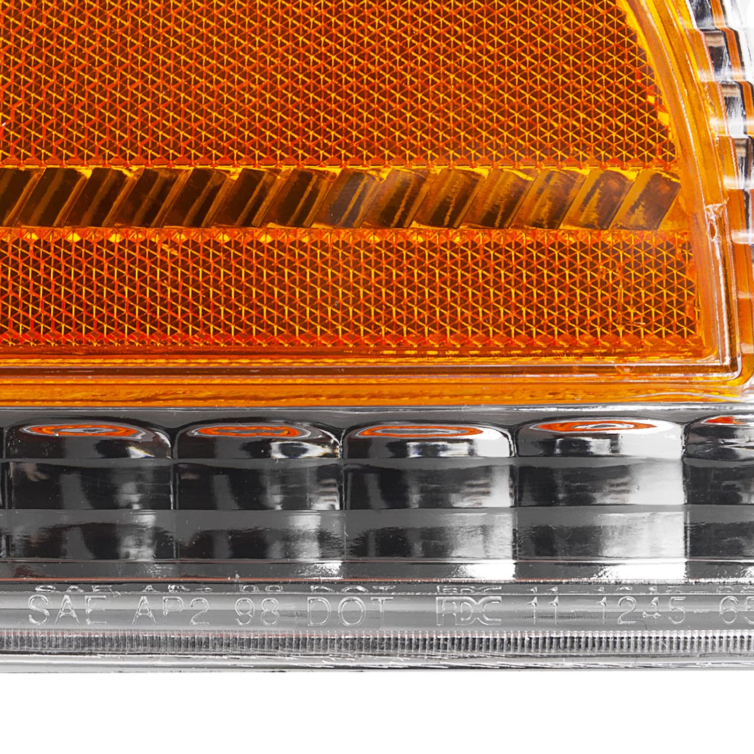Spec-D Tuning Chrome Housing Clear Lens Headlights & Corner Lights for 1998-2011 Ford Crown Victoria - Left & Right Pair Headlight Assembly - Upgrade Your Ride for Night Driving & Car Shows