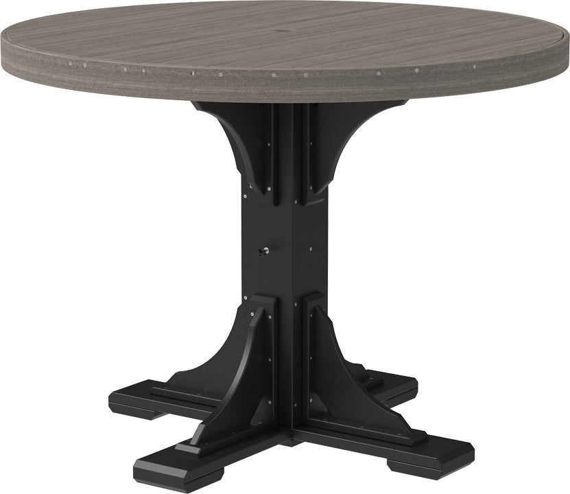 LuxCraft 4-Foot Round Dining Table Set - Perfect for Small Spaces, Kitchens & Outdoor Patios