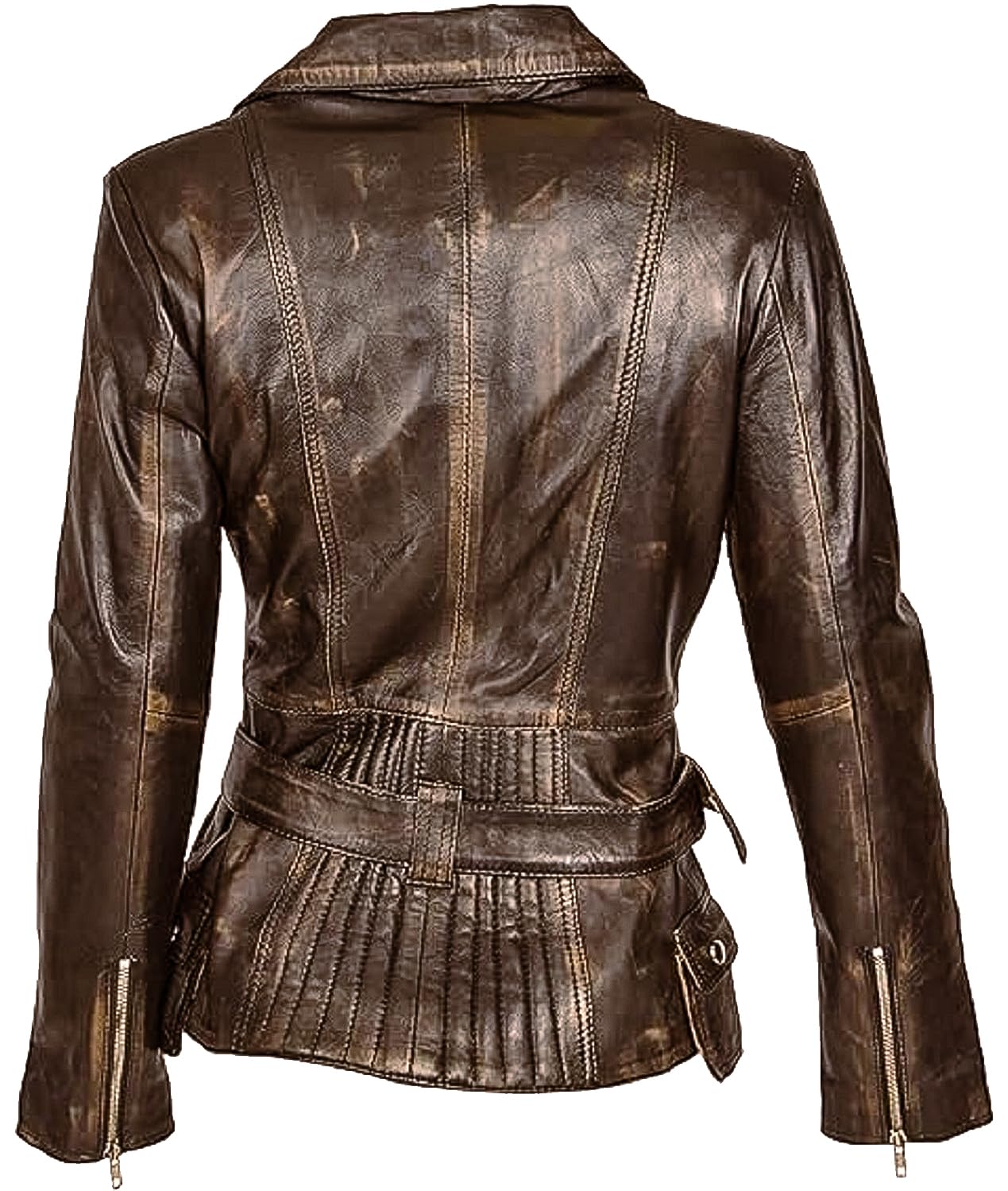 Genuine Lambskin Leather Jacket for Women - Classic Black Biker Jacket | Premium Motorcycle Jacket for Women | Stylish Outerwear for Riding, Travel & Everyday Wear