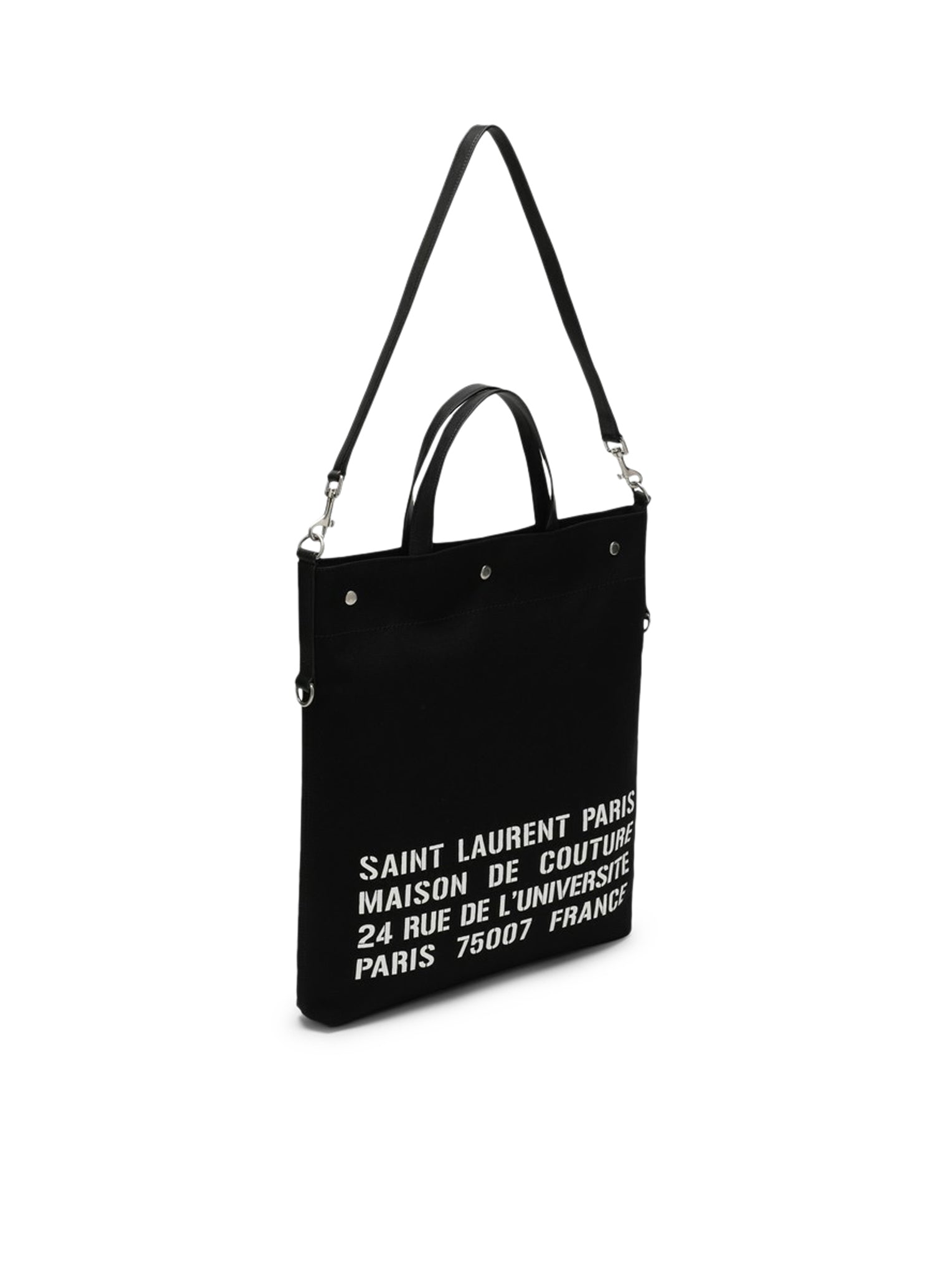 Durable Canvas Tote Bag - Black North/South Style for Women & Men - Perfect for Shopping, Beach, Work & Travel