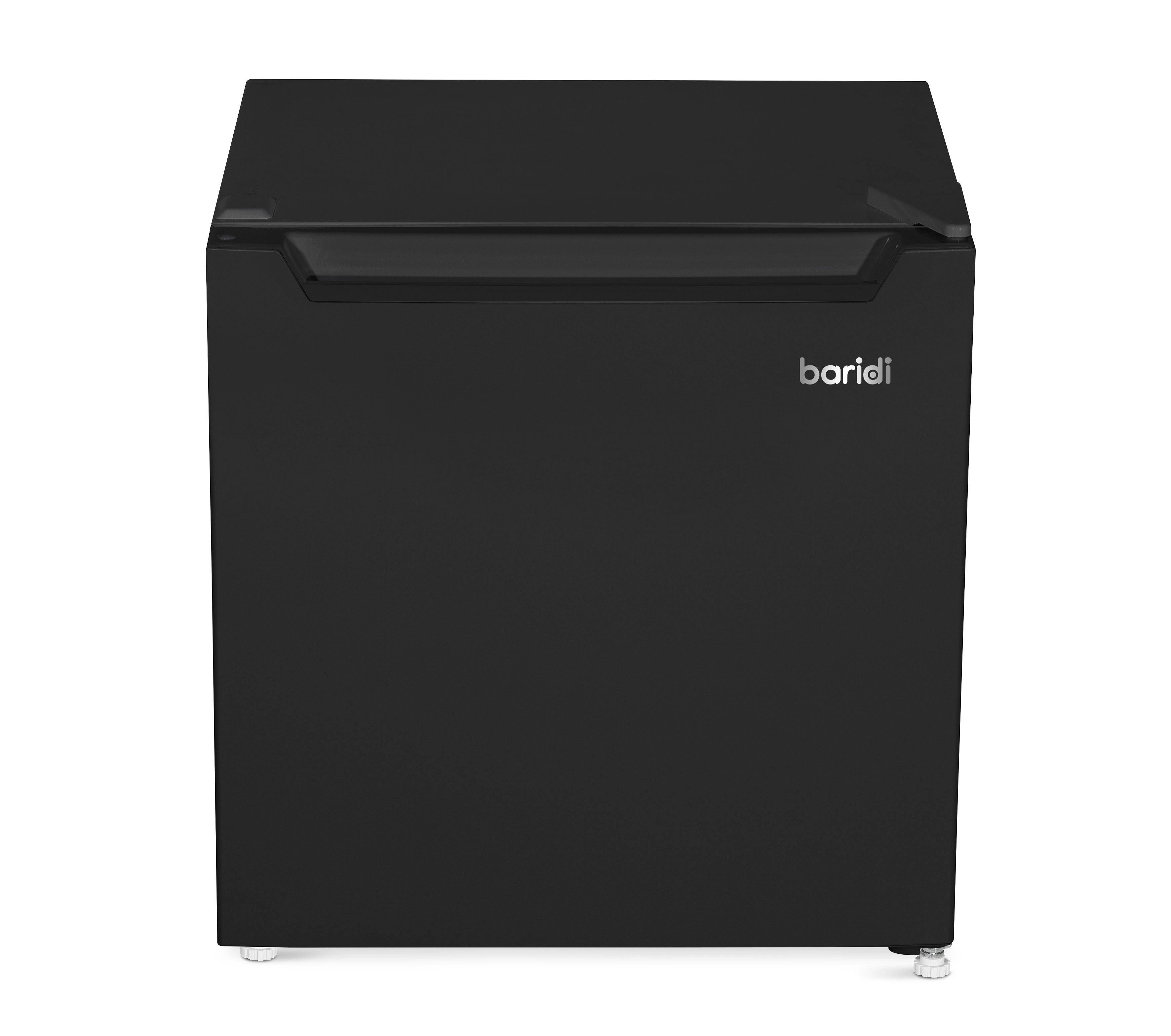 Baridi 46L Mini Fridge with Freezer Compartment - Adjustable Temperature Thermostat - Perfect for Dorm, Office, Bedroom & Small Spaces - Compact Tabletop Refrigerator for Beverages, Snacks & Beauty Products