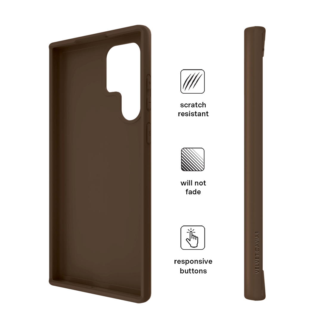 Samsung Phone Case in Espresso Brown - Durable Protective Cover for Galaxy Series | Perfect for Home, Office & Travel