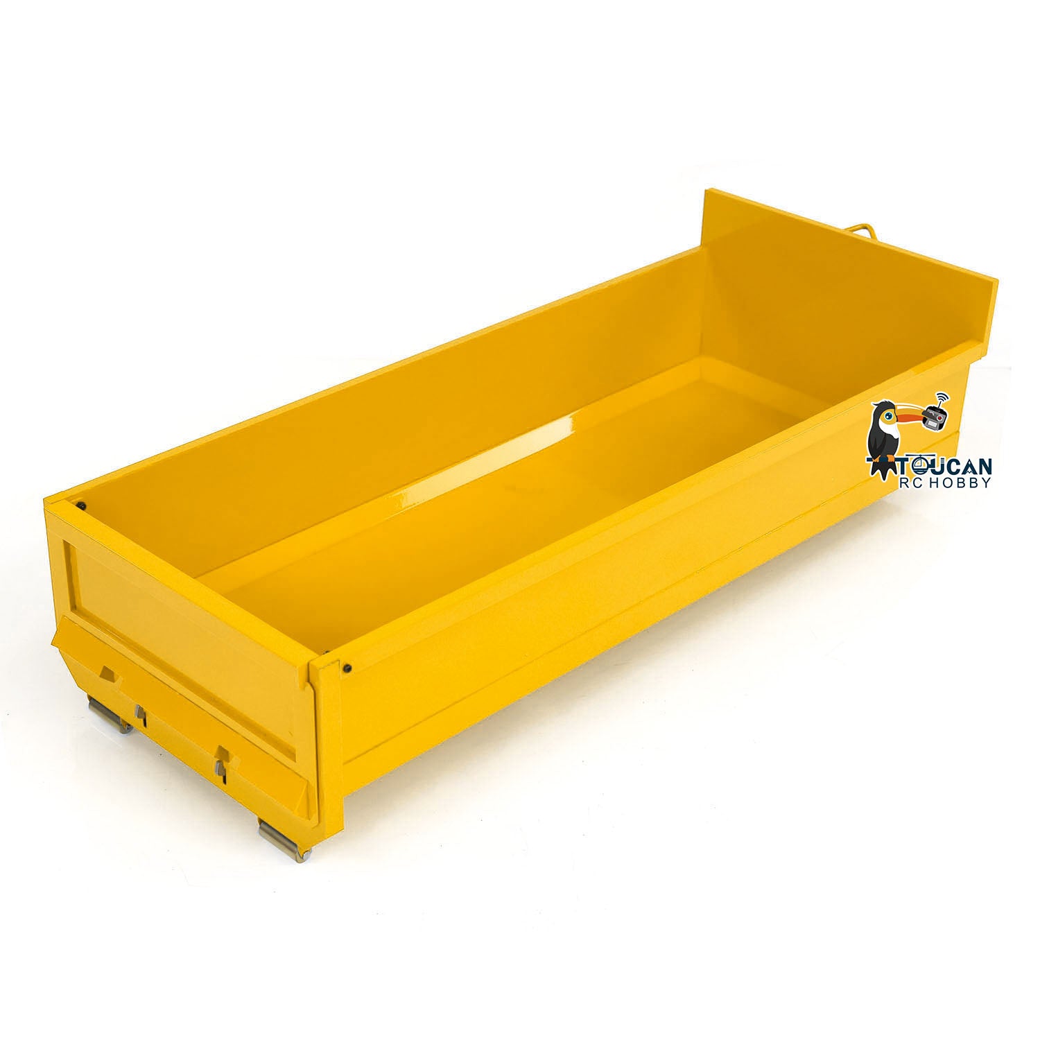 1/14 Scale Painted U-Shaped Short Bucket for 10x10 Hydraulic RC Full Dump Truck & 8x8 Radio Controlled Cars - DIY Model Parts for Construction Simulation & Off-Road Play