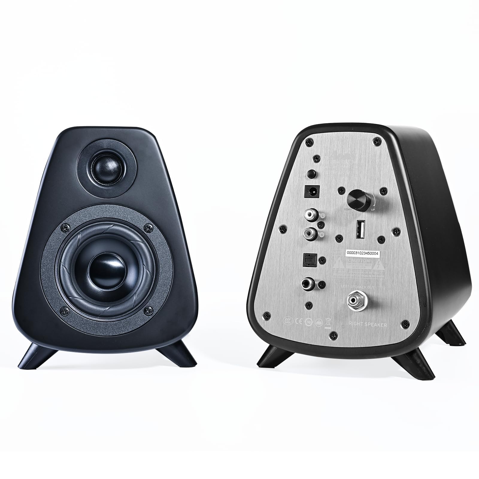 AS31 Active Bookshelf Speakers 80W RMS Bluetooth 5.3 with 3