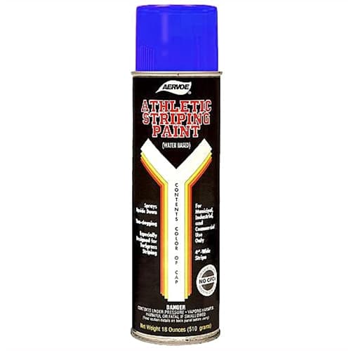 Aervoe 750 18 oz. Blue Traffic Striping Paint - Solvent-Based Road Marking Paint for Parking Lots, Driveways & Construction Zones - High Visibility, Durable Line Marking Paint for Outdoor Use