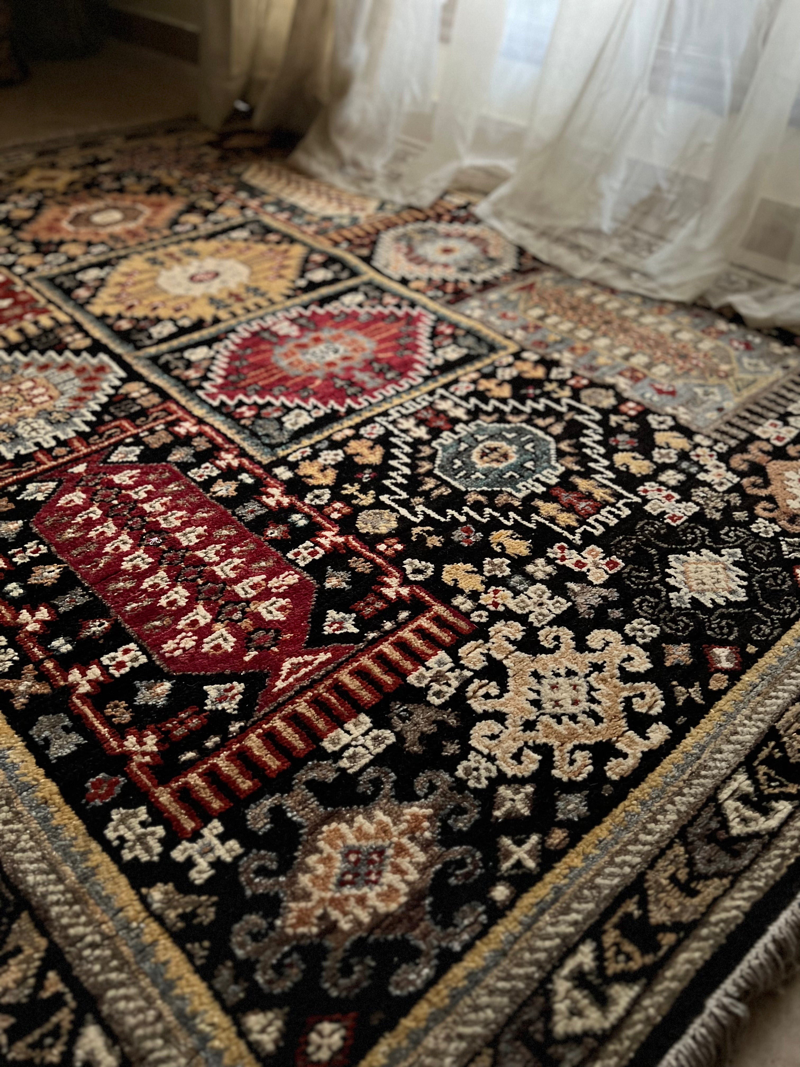 Handmade Pakistani Ersari Moroccan Wool Rug - Custom Size - Premium Hand-Knotted Design for Living Room, Bedroom & Office Decor
