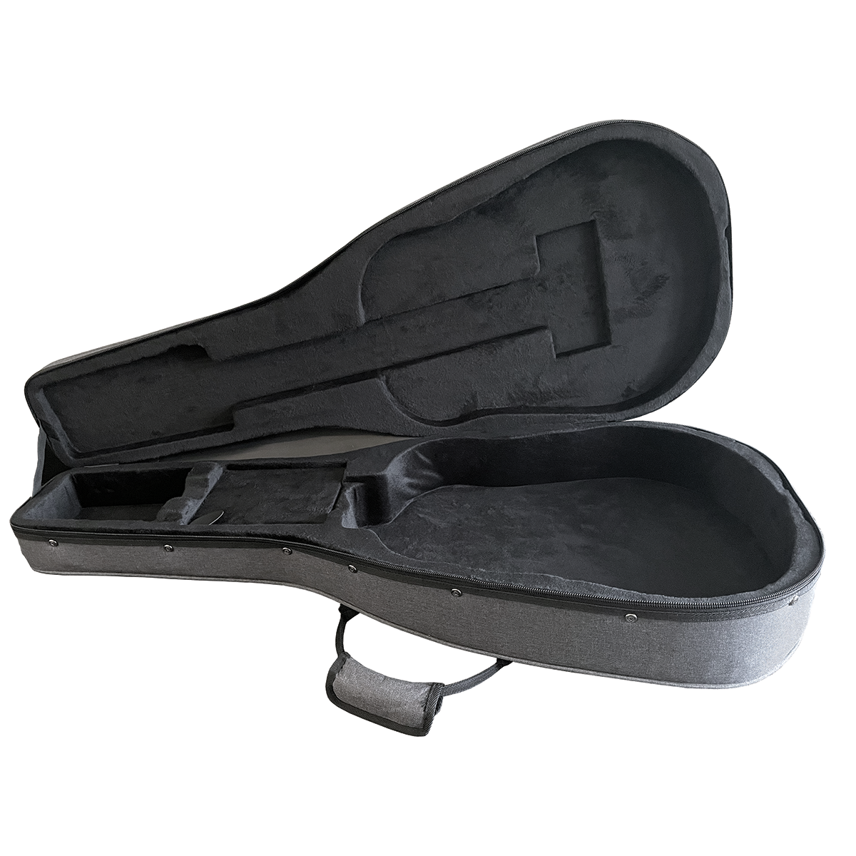 DCM Premium PFD Polyfoam Lightweight Dreadnought Guitar Case - Grey | Water-Resistant Hard Shell Protection for Acoustic Guitar | Perfect for Travel, Gigging & Storage