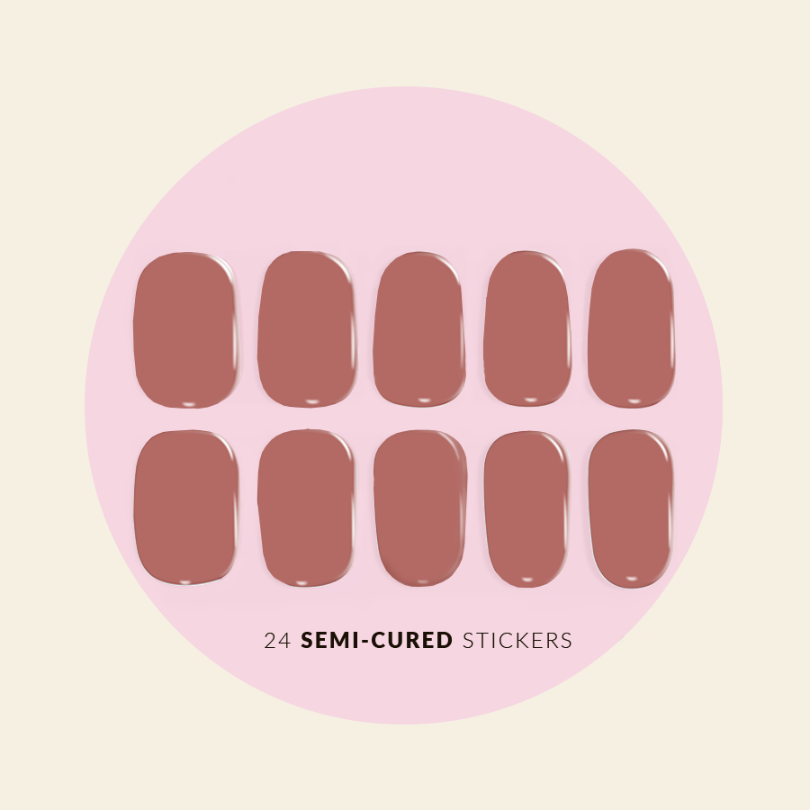 Mitty Semi Cured Gel Nail Stickers - Blissful | DIY Salon-Quality Nails at Home | Perfect for Parties, Weddings & Everyday Wear