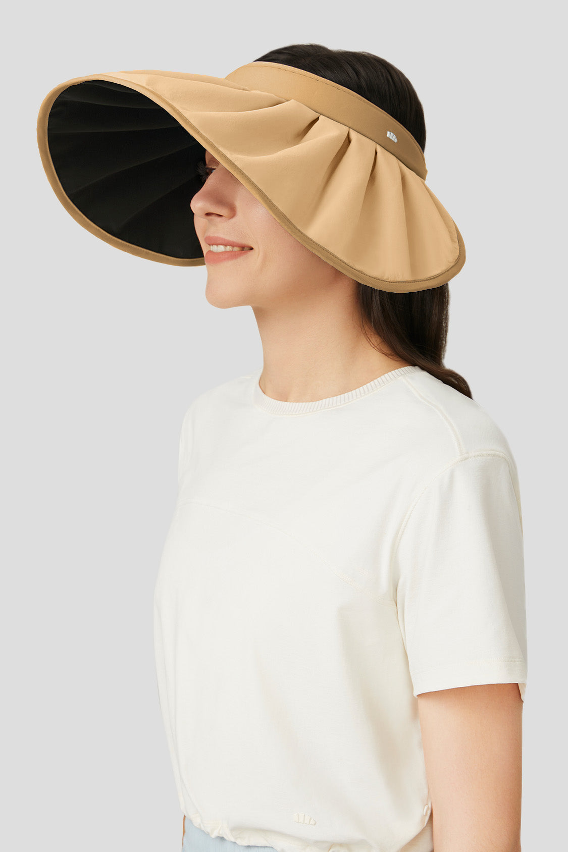 Yuni Women's UPF50+ Sun Hat - Wide Brim Shell Beach Hat for Summer Outdoor Activities, Travel, and Gardening