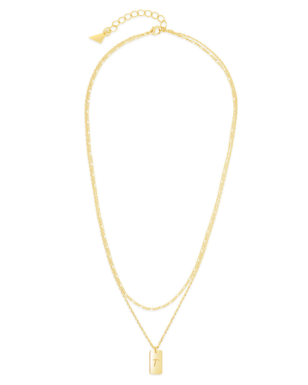 Layered Chain Necklace for Women - Initial Pendant Necklace, Dainty Gold & Silver Jewelry Gift for Her - Perfect for Everyday Wear, Date Night & Special Occasions