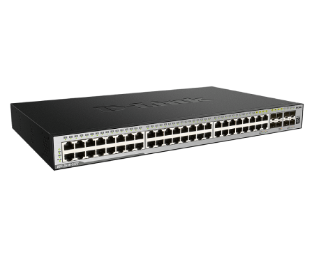 D-Link DGS-3630-52TC 52-Port Gigabit Layer 3 Stackable Managed Switch - High Performance Network Switch for Business & Enterprise - Ideal for Data Centers, Server Rooms & Office Networks