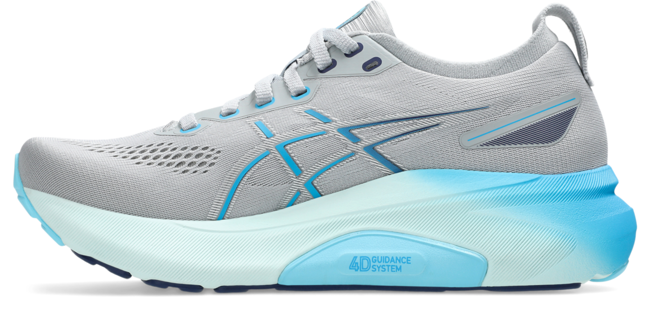 ASICS Women's GEL-Kayano 31 Running Shoes - Piedmont Grey/Digital Aqua - Stability & Cushion for Long Distance Running, Jogging, Gym Workouts