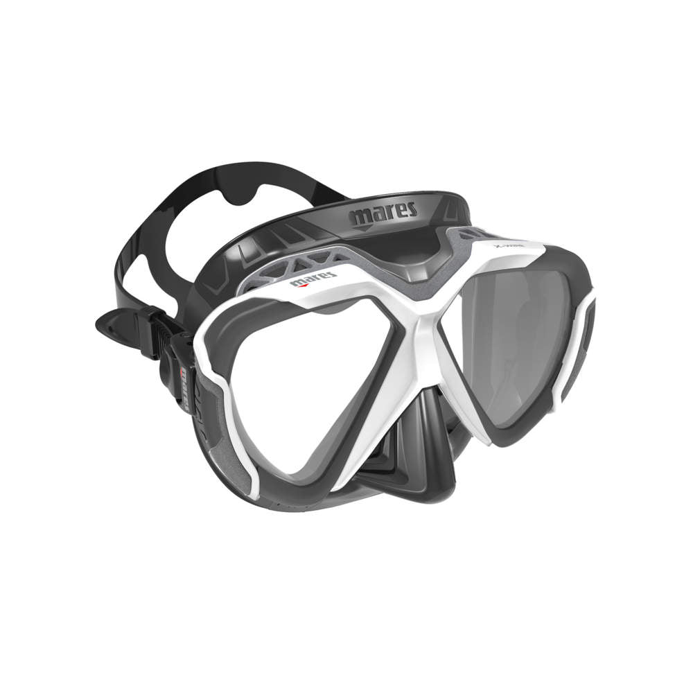 Mares X Wire Scuba Diving Mask - Anti-Fog, UV Protection, Wide View for Snorkeling & Underwater Exploration