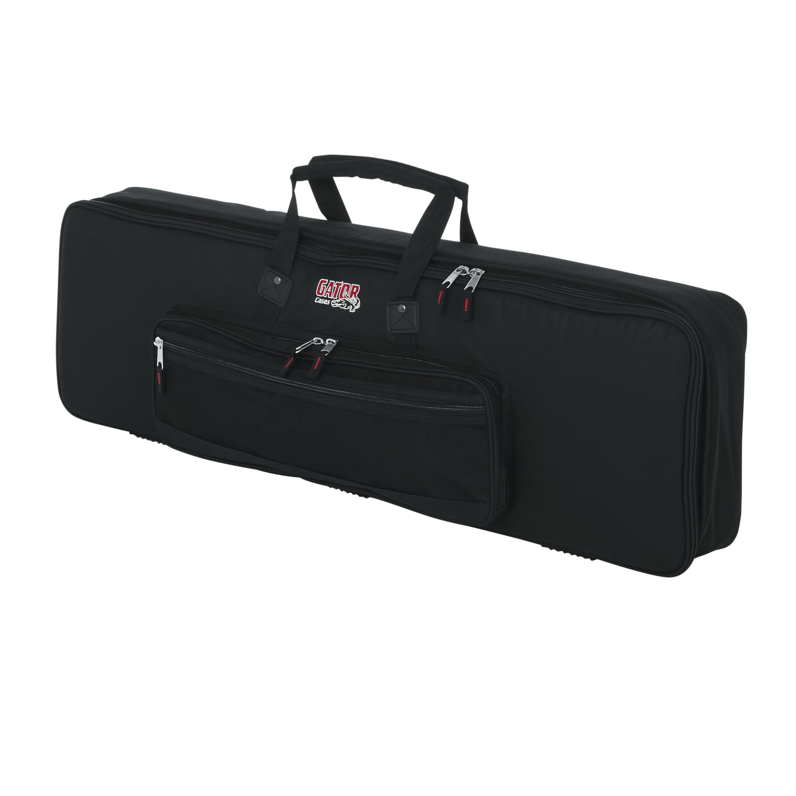 Gator GKB-61 SLIM Keyboard Gig Bag - Lightweight Padded Protection for 61-Key MIDI Controllers & Synthesizers - Perfect for Studio, Stage & Travel Use