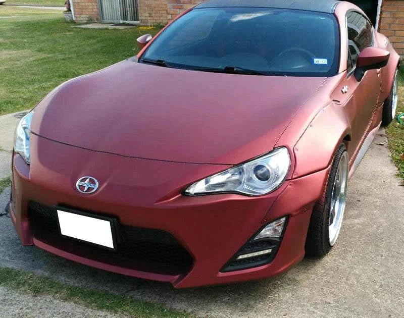 Fender Flares Wide Body Kit for 2013-2016 Scion FR-S / 2013-2020 Subaru BRZ / 2017-2020 Toyota 86 - GR Style Black ABS Plastic Wheel Arch Covers - Front & Rear Left Right Side Protection - Perfect for Off-Roading & Custom Car Styling