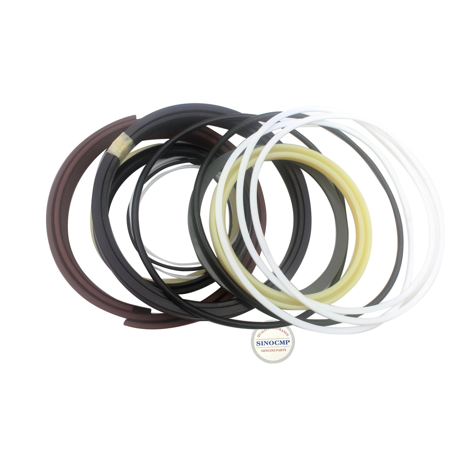 Komatsu PC160-7 PC160LC-7 Excavator Hydraulic Cylinder Repair Seal Kit - SINOCMP Replacement Seals for Bucket Cylinder, 3 Month Warranty - Ideal for Construction Equipment Maintenance & DIY Repairs